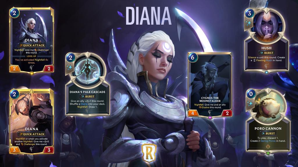 fattige mikroskop Calamity New Legends of Runeterra champion Diana joins the next expansion