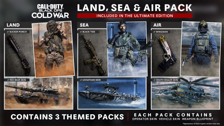 Land, Air And Sea Pack