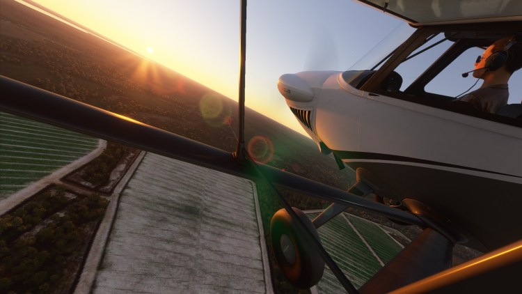 Microsoft Flight Simulator Piper Over River Ranch