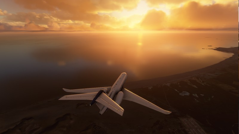 Microsoft Flight Simulator Sunset Over Lima