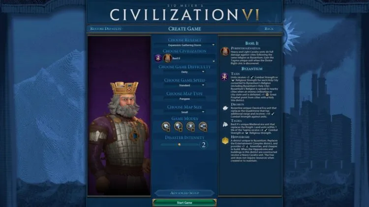 Civilization Vi New Frontier Pass Civilization 6 Василий II Византийское руководство по божеству 1b