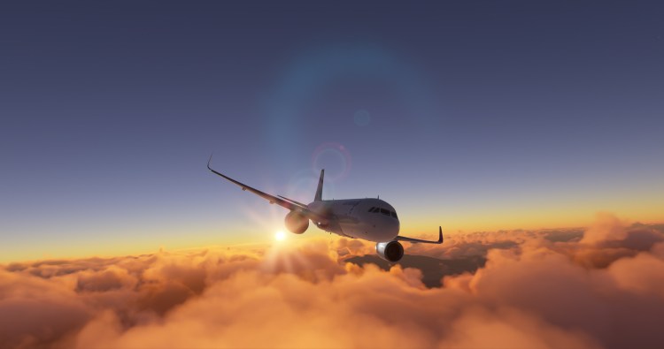 Microsoft Flight Simulator Airbus A320 Sunset