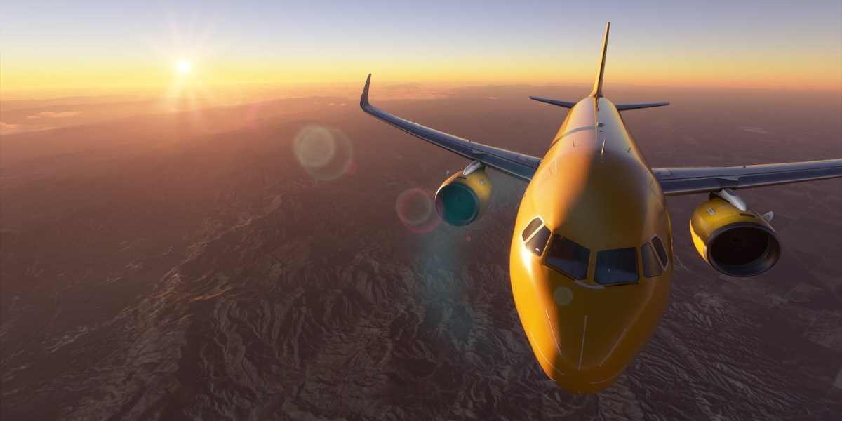 Microsoft Flight Simulator Airbus A320 Over Cali