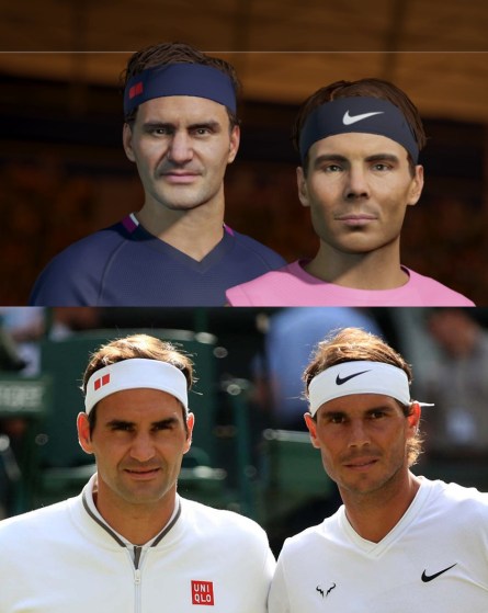 Tennis World Tour Nadal Federer Clones
