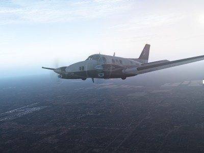 X Plane 11 King Air Over Fl