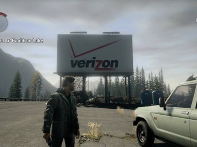 Alan Wake remastered product placement verizon