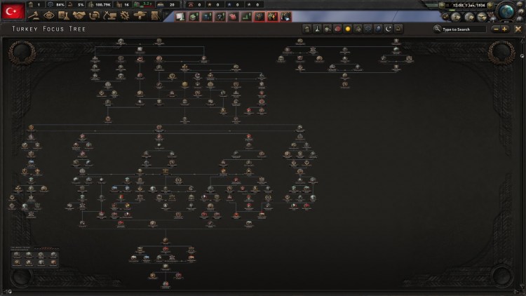 Hearts Of Iron Iv Hearts Of Iron 4 Battle For The Bosporus National Focus Tree Guide Turkey 1