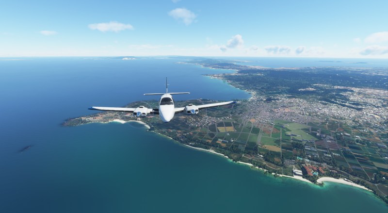 Microsoft Flight Simulator Beechcraft Baron Over Japan 2