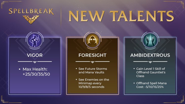 Spellbreak Prologue New Talents