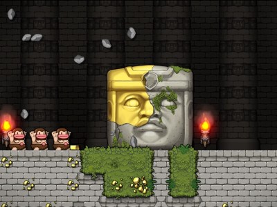 Spelunky 2 Olmec Bossfight
