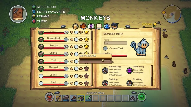 The Survivalists Monkey Companions Guide Monkey Mimic Mode 1c