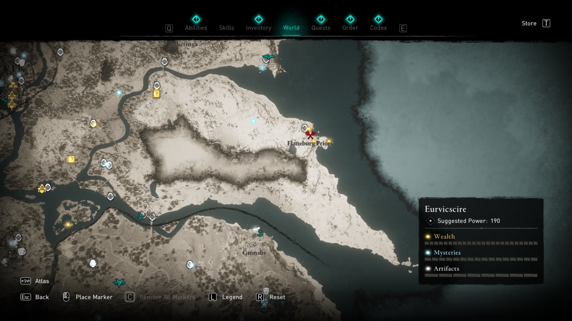 All Assassin's Creed Valhalla Euriviscire Wealth, Mysteries, and Artifacts  locations map - Polygon