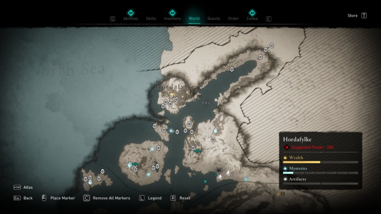 Assassin's Creed Valhalla Full World Map Treasure Chests Guide 2b Norway