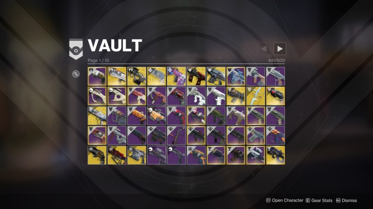 vault items