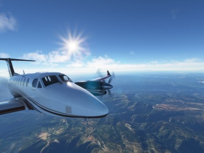 Microsoft Flight Simulator King Air Over The Great Plains