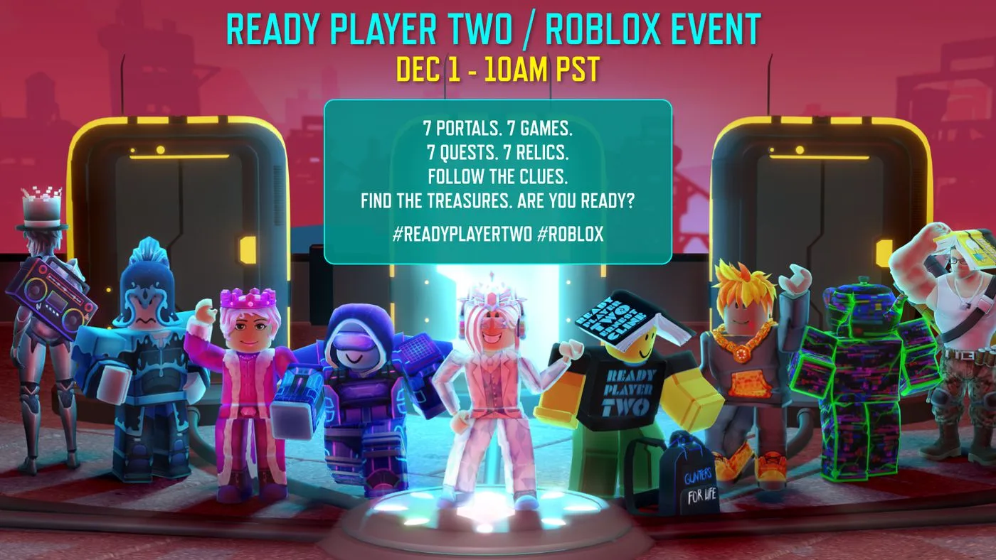 Roblox Celebrates Ready Player Two Release With Virtual Treasure Hunt - roblox owner real life