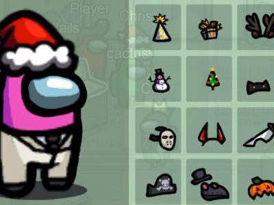 Among Us Christmas Hats