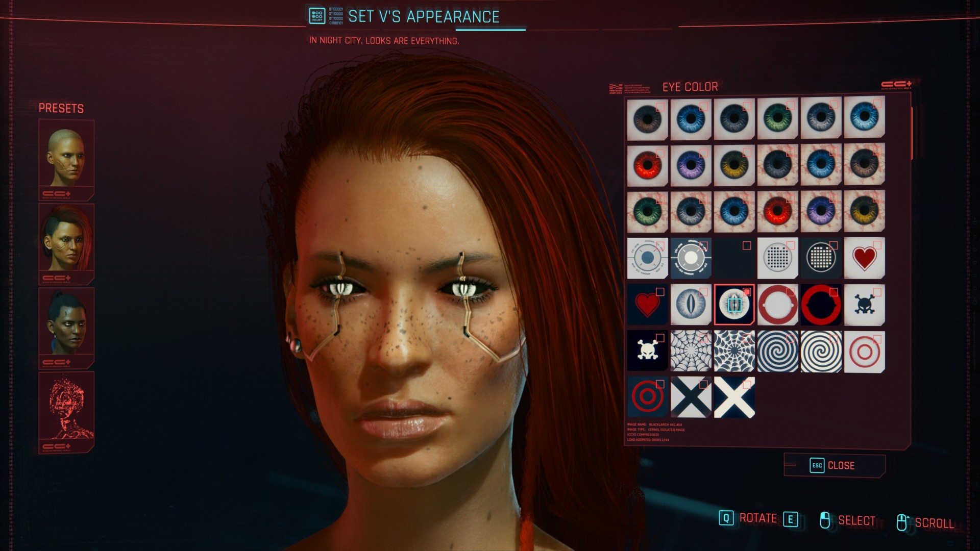 Cyberpunk character creation menu фото 12