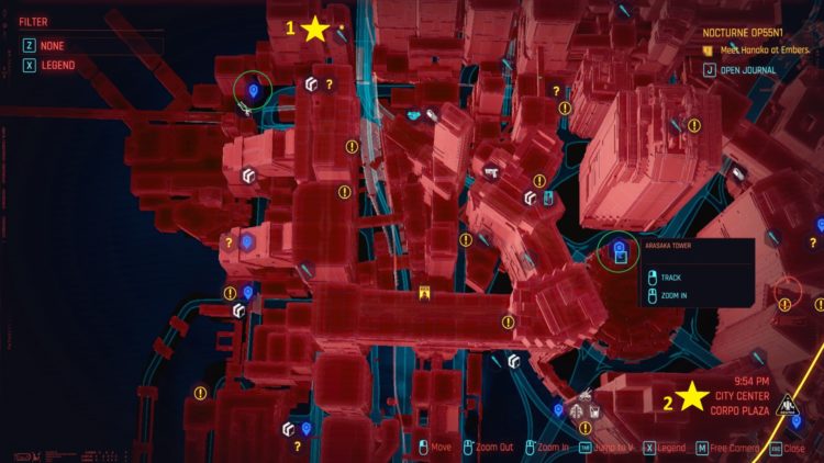 Cyberpunk 2077 Legendary Armors Guide Локации Центр города 