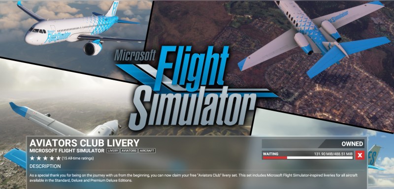 Microsoft Flight Simulator - Aviator's Club Livery