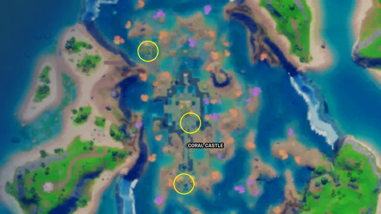Fortnite Coral Castle Safe Locations Map Guide