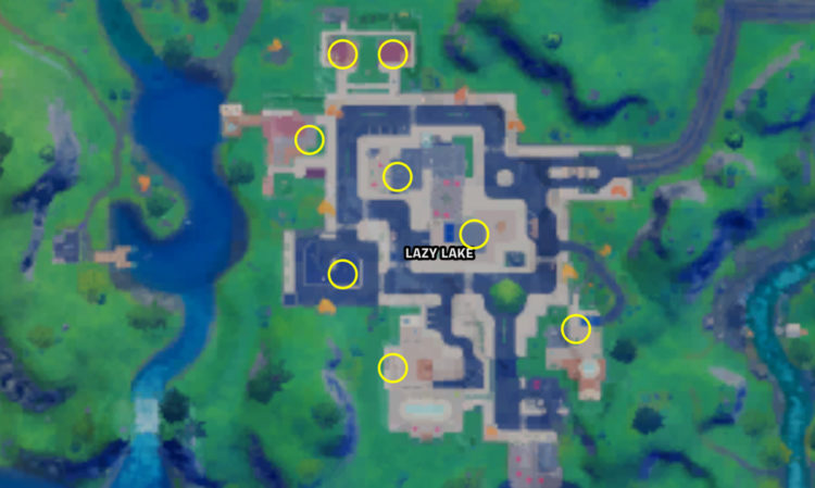 Fortnite Guide Loot Lake Safe Locations Map View