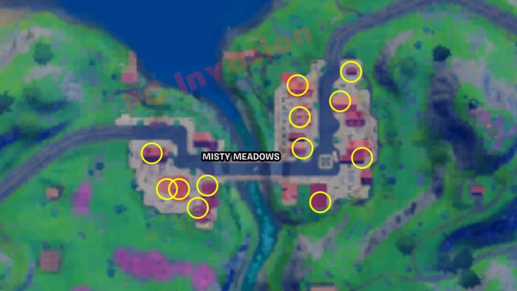 Fortnite Misty Meadows Safe Locations Map Wm