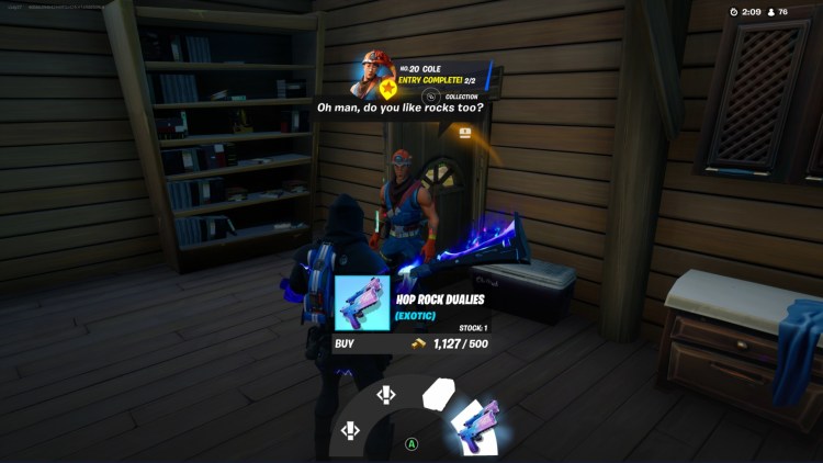 How to get the Hop Rock Dualies exotic weapon in Fortnite