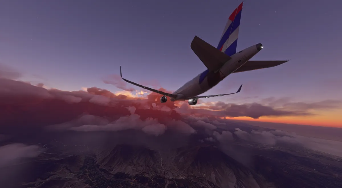 Microsoft Flight Simulator Latam Airbus A320 Over Stormy Lima Peru