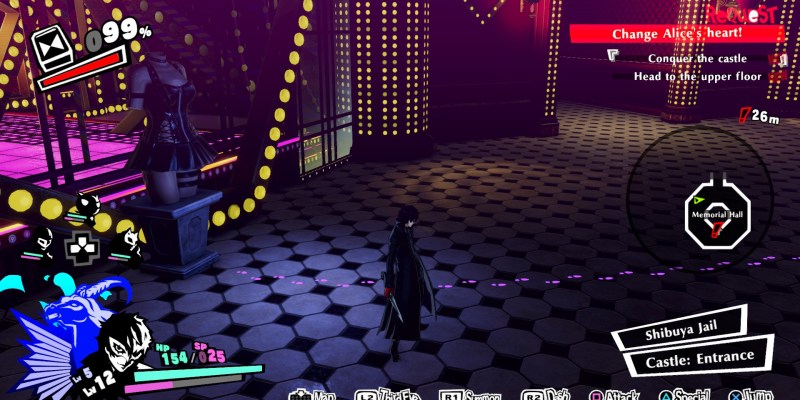 Persona 5 Strikers footsteps puzzle feat