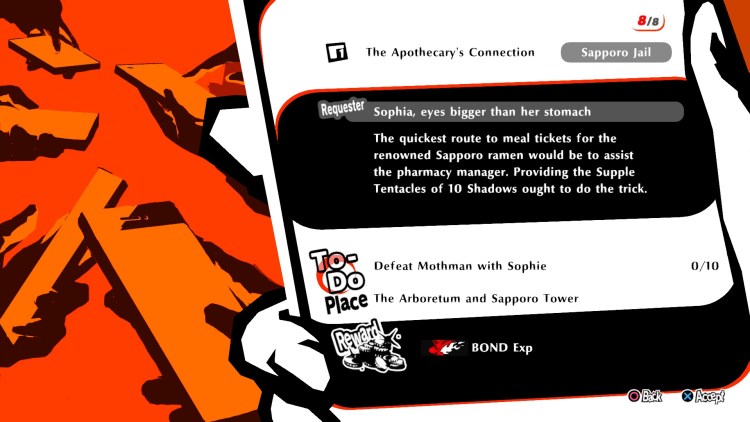 Persona 5 Strikers meal tickets Love Soupreme 1 