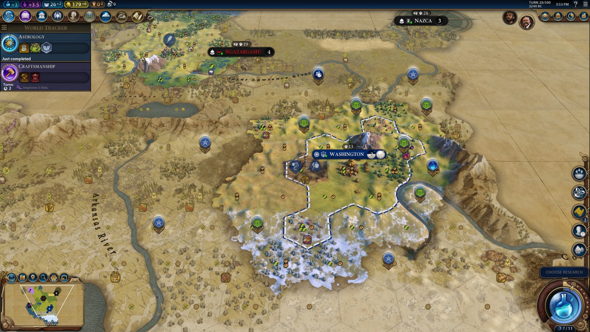 civ 6 show tile yields