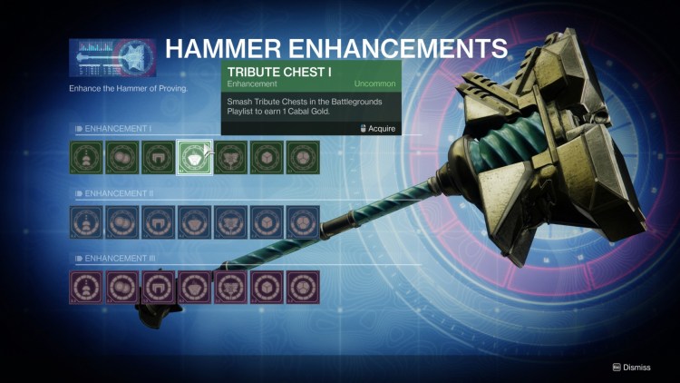 Destiny 2 Season Of The Chosen Hammer Of Proving Guide Cabal Gold Tribute Chests 2b