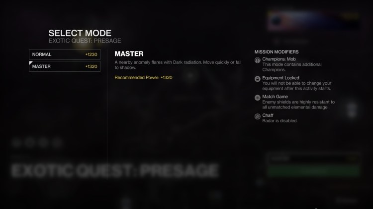 Destiny 2 The Presage Master Guide Dead Man's Tale Exotic Catalyst 1