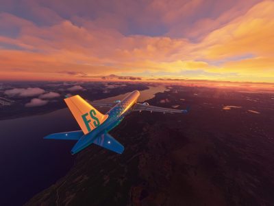 Microsoft Flight Simulator A320 Patagonia Sunrise 2