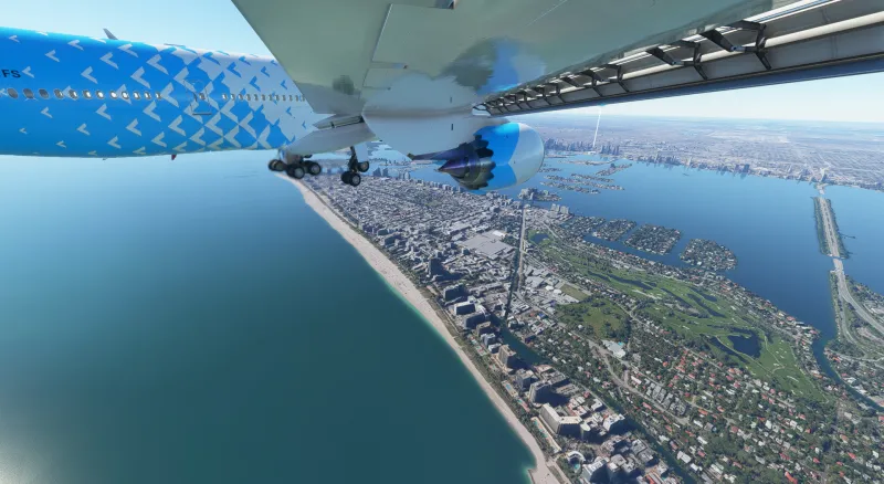 Microsot Flight Simulator 747 Landing In Mia