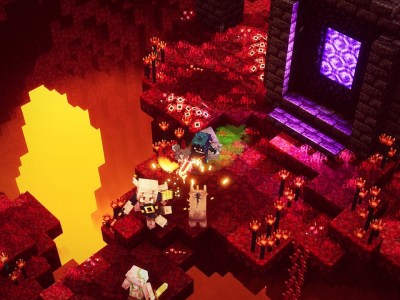 Minecraft Dungeons Flames Of The Nether Promo Art Update