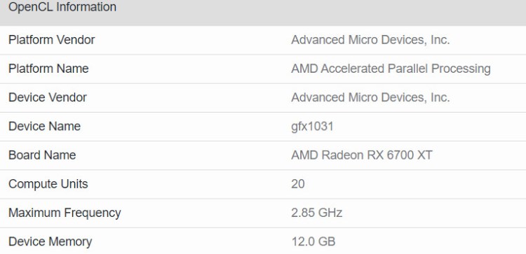 Amd Radeon Rx 6700 Xt Geekbench