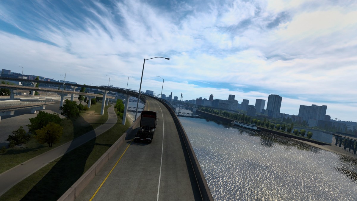 American Truck Simulator Update 1.40 Bridge Skies