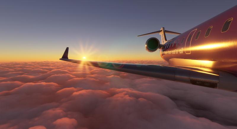 Microsoft Flight Simulator Aerosoft Crj 550 700 Wing Rear