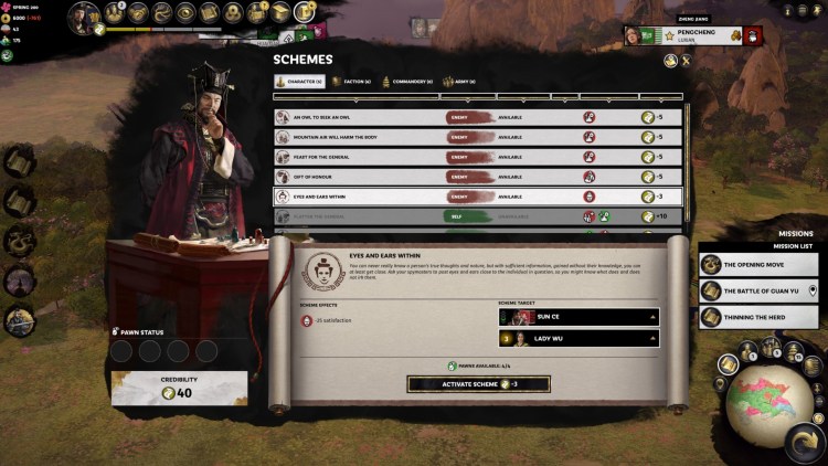 Total War Three Kingdoms Fates Divided Cao Cao Schemes Guide Credibility Guide 1