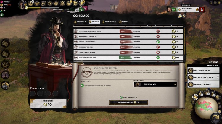 Total War Three Kingdoms Fates Divided Cao Cao Schemes Guide Credibility Guide 2