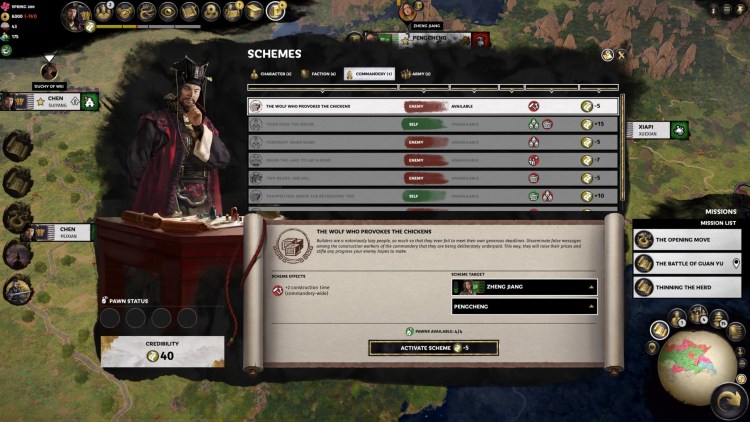 Total War Three Kingdoms Fates Divided Cao Cao Schemes Guide Credibility Guide 3
