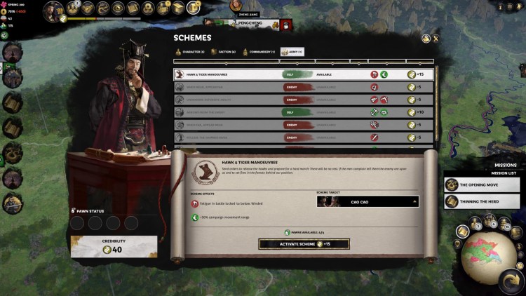 Total War Three Kingdoms Fates Divided Cao Cao Schemes Guide Credibility Guide 4