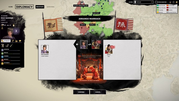Total War Three Kingdoms Fates Divided Liu Yan Liu Zhang Guide Liu Yan Liu Zhang Aspirations Inheritance Tradeoffs 1c