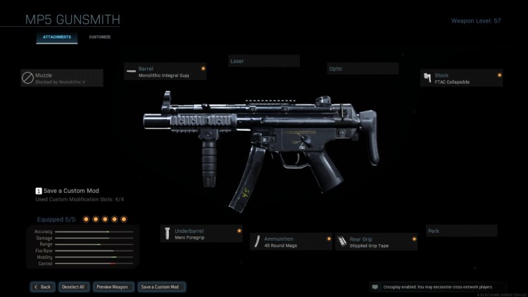 Warzone Mp5 Build Gunsmith