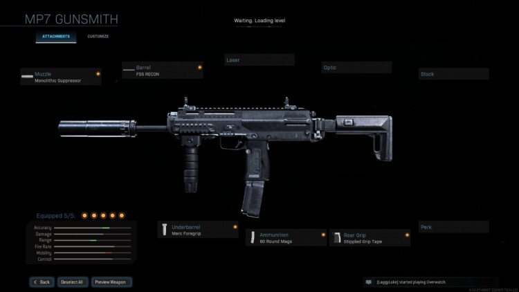 Warzone Mp7 Build Gunsmith