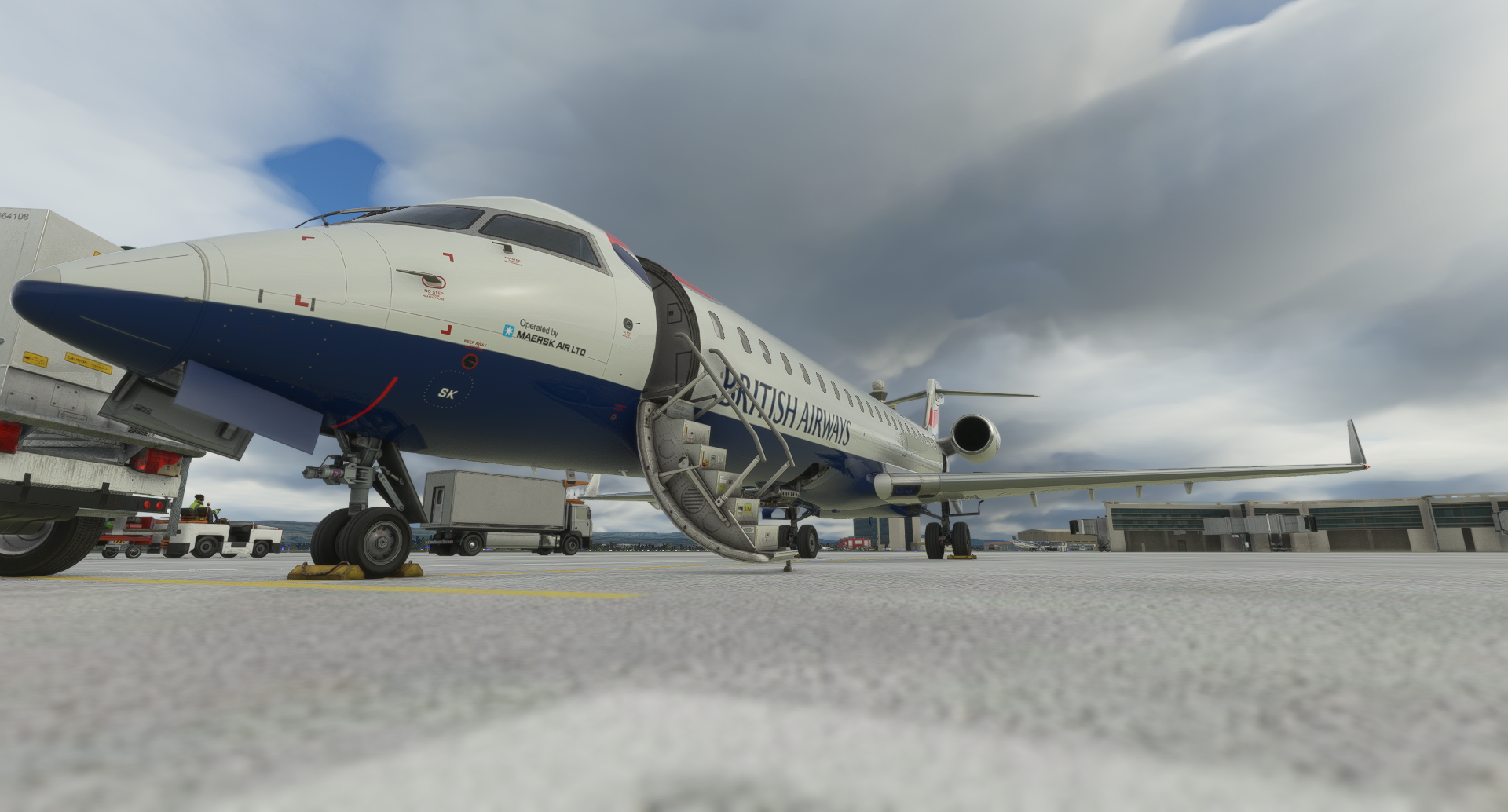 Microsoft Microsoft Flight Simulator Aerosoft Crj British On The Ground