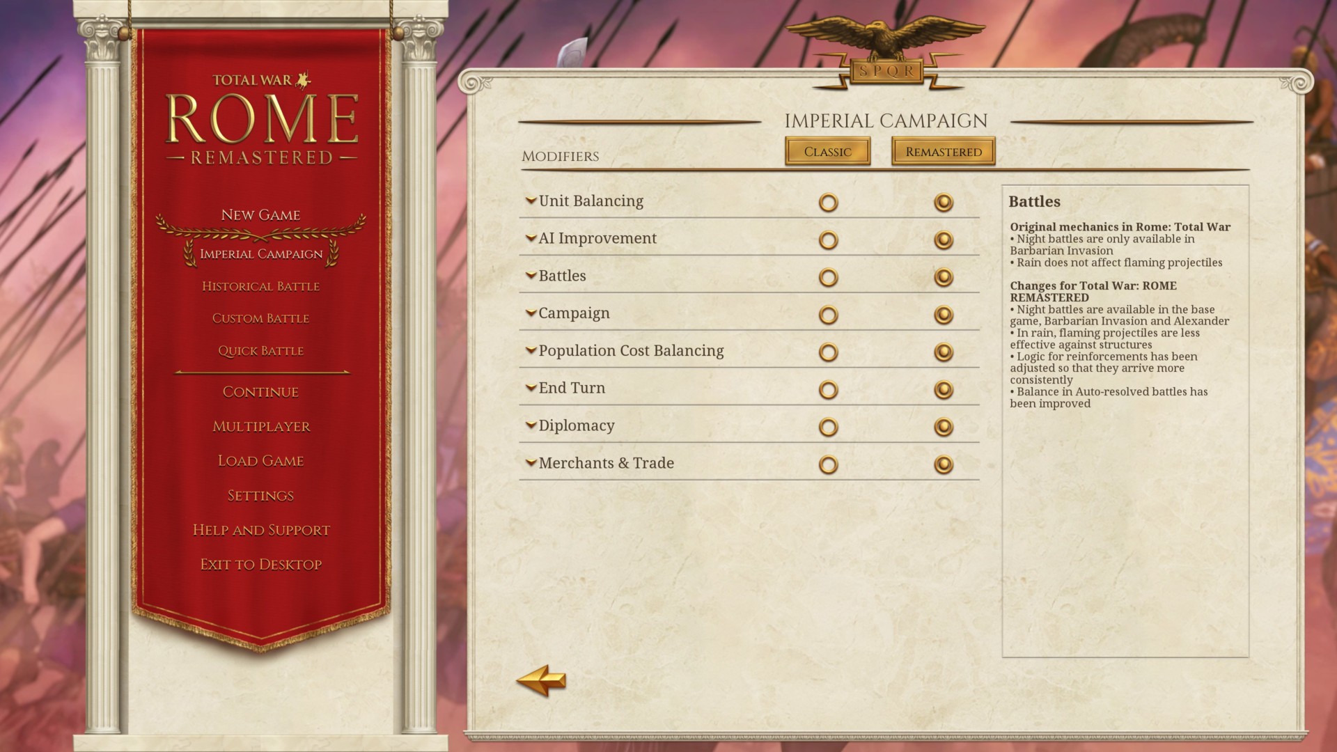 Карта total war rome remastered