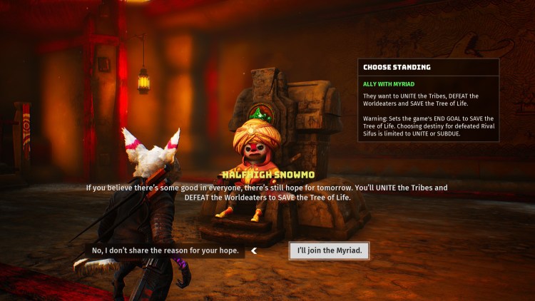 Biomutant gameplay characters dialogue tribes quests